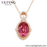 43170 Xuping Latest Jewelry Gold Pendant Necklace Made with Crystals From Swarovski
