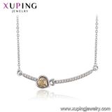 43294 Xuping Simple Shape Crystals From Swarovski Bar Necklace Jewelry