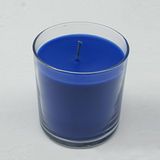 Romantic Rose Scent Color Pink Soy Wax Poured Pillar Glass Jar Candle for Weddings, 8oz