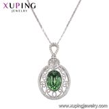 43088 Xuping Korea Fake Diamond Wedding Necklace for Women Crystals From Swarovski