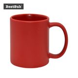 B11c-Fr Bestsub Sublimation 11oz Full Color Mug (Frosted, Red)