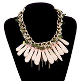 Women Bohemian Rose Gold Plated Pendant Necklace Fashion Jewelry