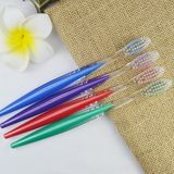 Wholesale Popular Crystal Transparent Soft Bristle Non-Slip Adult Tooth Brush