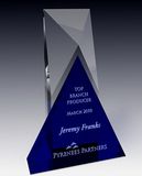 Hot Selling Crystal High Point Plaque-Blue Base
