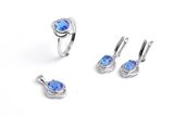 925 Sterling Silver Jewelry Set with CZ