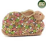Rabbit Shape Crystal Stone Evening Bags Women Handbags Party Leb725