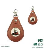 Wholesale Custom Metal PU Leather Keychain for Sale (KC-243)