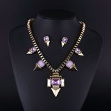 Purple Crystal Classical Imatation Diamond Necklace