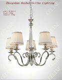 Modern Crystal Pendant Light with Fabric Shade (SL2010-5)