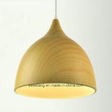 Chandelier Pendant Light with Wood Color for Restaurant