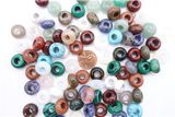 8*14mm Natural Crystal Gemstone Mixed Round Stone Big Hole Beads