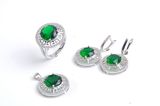 925 Sterling Silver Jewelry Set with CZ