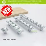 Luxurious High Clear Big Glass Crystal Kitchen Drawer Handles Pulls