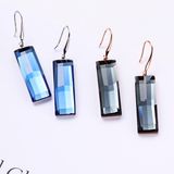 Women Fancy New Model Gray Drop Stone Long Earring