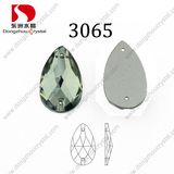 Attractive Dz-3065 Drop Olivine Sew on Strass
