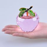 80mm Crystal Apple for Paperweight or Wedding Favor Gift