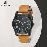 Classic Men's Watch with Black Dial and Skeleton Hands 72029