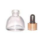 Wholesale Black Rectangular Glass Dropper Bottle with Childproof Cap 30ml