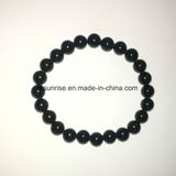 Natural Crystal Black Tourmaline Beaded Bracelet