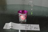 Glass Candle Votive with Painting Color Picture