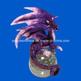 Resin Dragon with Crystal Ball