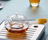 Pyrex Handmade Glass Teapot with Fancy Color Holder
