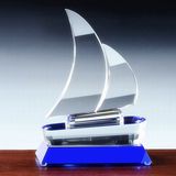 Exquisite K9 Crystal Sail Crystal Glass Trophy