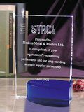 Crystal Award with Blue Crystal Part