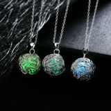 Fashion Cute Necklace, Glow in Dark Hollow Glowing Stone, Luminous Choker Pendant Necklace, Christmas Halloween Fashion Jewelry