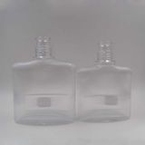 Transparent 500/700ml Glass Brandy Bottle with Bartop Cork