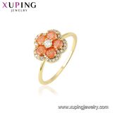 15409 Popular Fashion Gold-Plated Specail Shape Diamond Jewelry Ring in Nickel Free for Women
