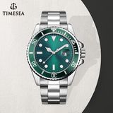 Green Rotatable Bezel Mans Waterproof Stainless Steel Watch Sport Watch72876