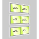 Acrylic LED Light Pockets for Real Estate Window Display