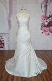One Shoulder Ruche Mermaid Wedding Dress