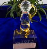 Lovely Crystal Glass Animal Model Monkey for Decoration