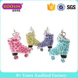Rhinestones Sport Themed Roller Skate Floating Charms for Necklace
