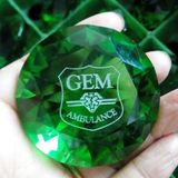 Crystal Glass Diamond with Sandblasting or Color Print