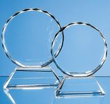 Sunflower Cheap Blank Clear Crystal Glass Trophy Award
