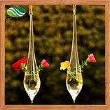Christmas Decor Teardrop Hanging Glass Terrarium Vase