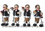 Poly Resin Waiter Decoration Wine Stopper, Bottle Stopper Gifts