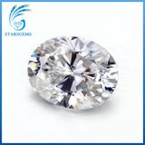 Hot Sale 7X9mm 1.5 Carats Oval Crushed Ice Cut White Synthetic Moissanite