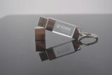 Portable Crystal USB Disk 2.0 with Keychain