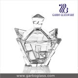 New Design Glass Cand Pot with Cover