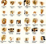 Golden Shadow Fancy Crystal Stones Beads for Jewelry