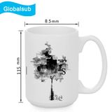 Wholesale White Coated Mug for Creative Design Printing 15oz