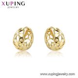 96339 Fashion Flower Shape Zircon Earring 14K Gold Plated Imitation Jewelry for Women