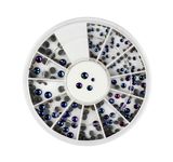Nail Art, Nail Beauty, Nail Accessories, Nail Rhinestone, Blue Blaze-Colored Rhinestones