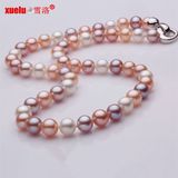 Round Multicolor Geninue Fresh Water Pearl Aaaa Necklace Design