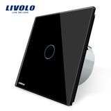 Livolo EU Standard Crystal Glass Wall Light Touch Switch Vl-C701-12