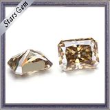 Champagne Brown Color Radiant Cut Moissanite Diamond